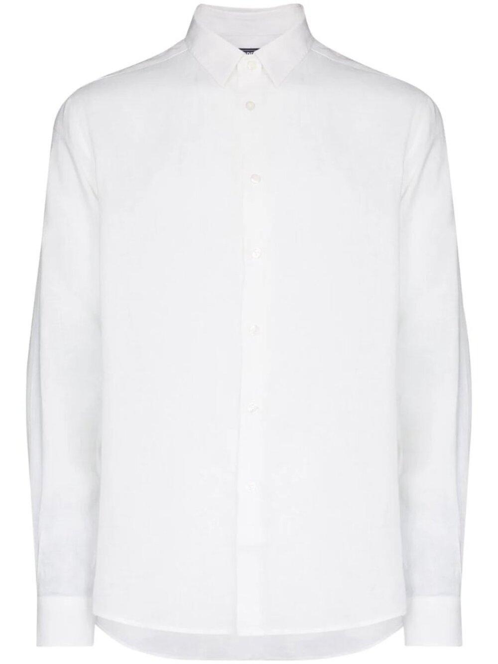 Vilebrequin white linen long sleeve button-down relaxed fit shirt